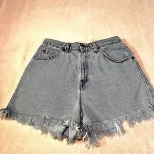Vintage Levi’s cut off shorts—Orange tab